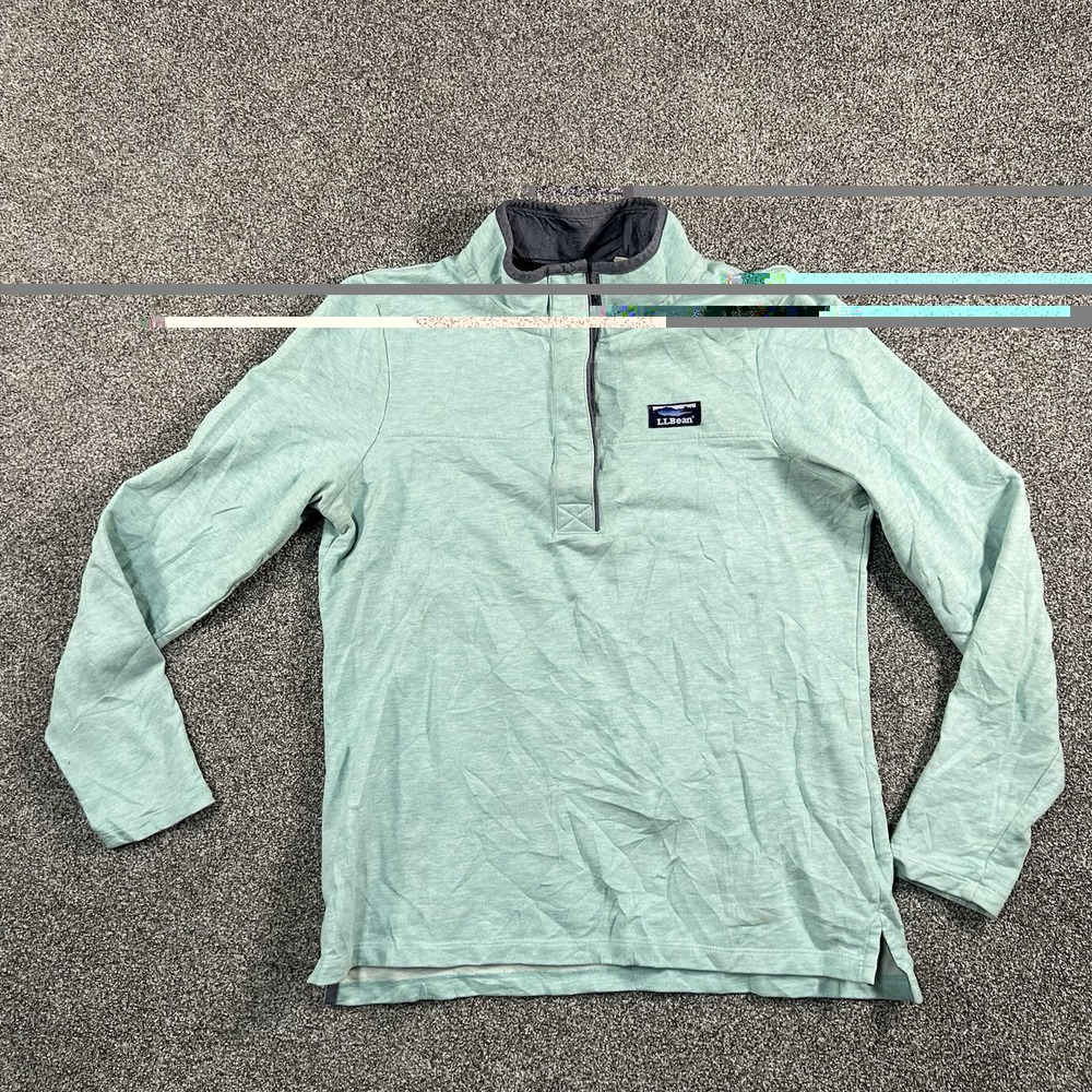 L.L.Bean Women’s S Regular Green Quarter Snap Pullover Long Sleeve Outdoor